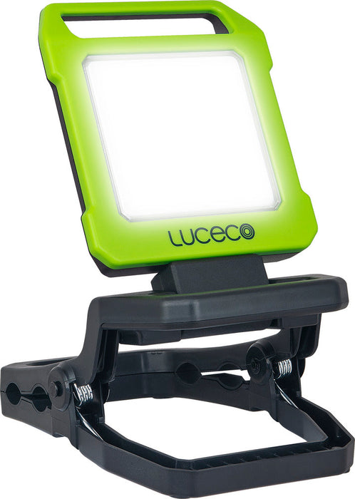 Luceco LILC10G65 Rechargeable Folding Clamp Worklight 1000lm 9W 6500K - USB Charged