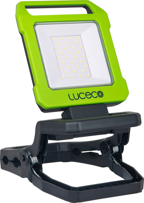 Luceco LILC10G65 Rechargeable Folding Clamp Worklight 1000lm 9W 6500K - USB Charged