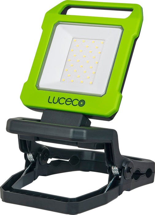 Luceco LILC10G65 Rechargeable Folding Clamp Worklight 1000lm 9W 6500K - USB Charged