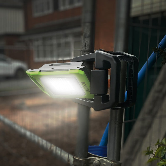 Luceco LILC10G65 Rechargeable Folding Clamp Worklight 1000lm 9W 6500K - USB Charged
