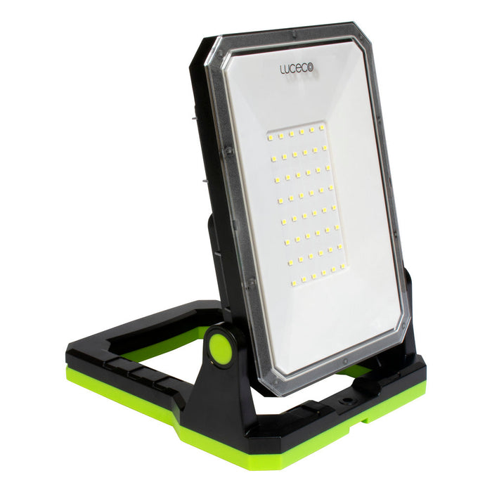 Luceco LILM13G65 Rechargeable Folding Magnetic Worklight 1300lm 10W 6500K with Power Bank - USB-C Charged - westbasedirect.com