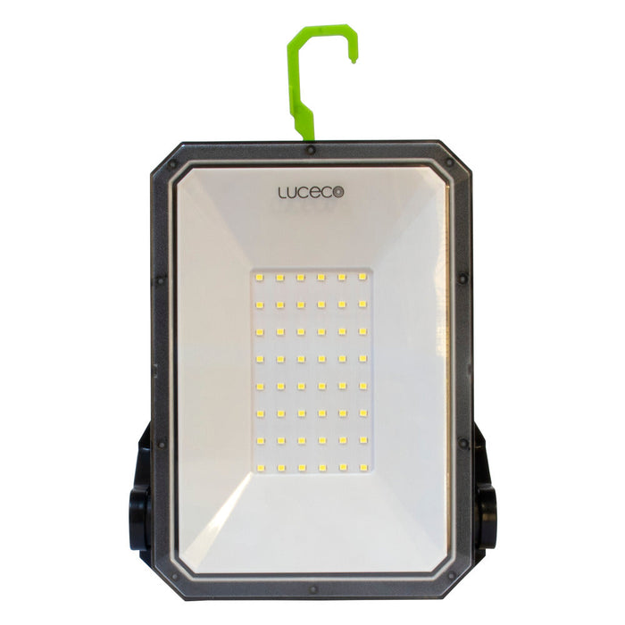 Luceco LILM13G65 Rechargeable Folding Magnetic Worklight 1300lm 10W 6500K with Power Bank - USB-C Charged - westbasedirect.com