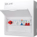 LIVE Electrical LSMC1032-R32 10 Module Metal PV AC Consumer Unit c/w DP 100A Main Switch, 32A Type A RCBO B Curve, 32A AC Isolator & T2 20/40kA SPD - westbasedirect.com