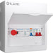 LIVE Electrical LSMC1032-R32 10 Module Metal PV AC Consumer Unit c/w DP 100A Main Switch, 32A Type A RCBO B Curve, 32A AC Isolator & T2 20/40kA SPD - westbasedirect.com