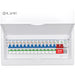 LIVE Electrical LSMC16SRN/100 16 Way Metal Populated SRN Consumer Unit with 100A Main Switch, 20/40kA SPD & 13 RNC DP RCBOs - westbasedirect.com