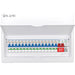 LIVE Electrical LSMC18SRN/100 18 Way Metal Populated SRN Consumer Unit with 100A Main Switch, 20/40kA SPD & 15 RNC DP RCBOs - westbasedirect.com
