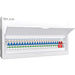 LIVE Electrical LSMC24SRN/125 24 Way Metal Populated SRN Consumer Unit with 125A Main Switch, 20/40kA SPD & 21 RNC DP RCBOs - westbasedirect.com