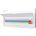 LIVE Electrical LSMC24SRN/125 24 Way Metal Populated SRN Consumer Unit with 125A Main Switch, 20/40kA SPD & 21 RNC DP RCBOs - westbasedirect.com
