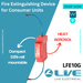 LIVE Electrical LFE10G Heat Aerosol Fire Extinguishing Device for Consumer Units - westbasedirect.com