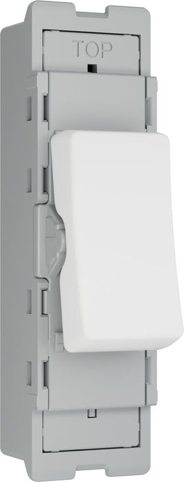 BG GridLite M11 20A 16AX SP 1-Way Switch Module - White