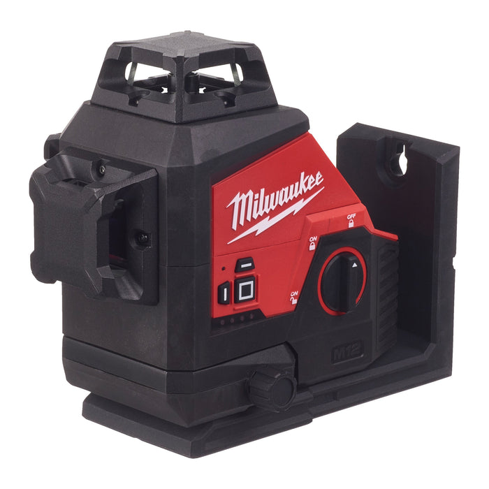 Milwaukee M123PL-0C 12V Green 360° 3 Plane Laser with Case - Bare Unit - westbasedirect.com