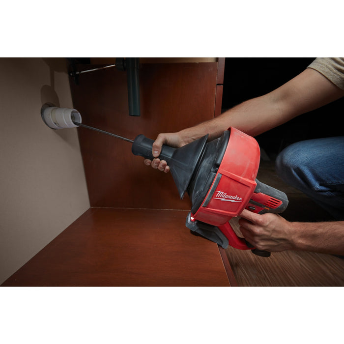Milwaukee M12BDC8-0C 12V Handheld Sub Compact Drain Cleaner with Spiral Diameter 8mm & Case - Bare Unit