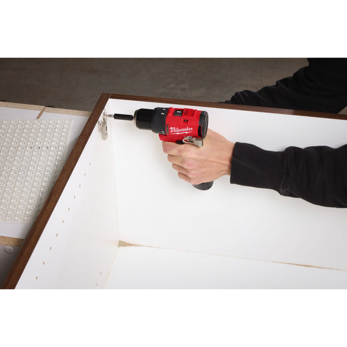 Milwaukee M12BLPDRC-202C 12V FUEL Brushless Compact Percussion Drill, 2x 2.0Ah Batteries, Charger & Case - westbasedirect.com