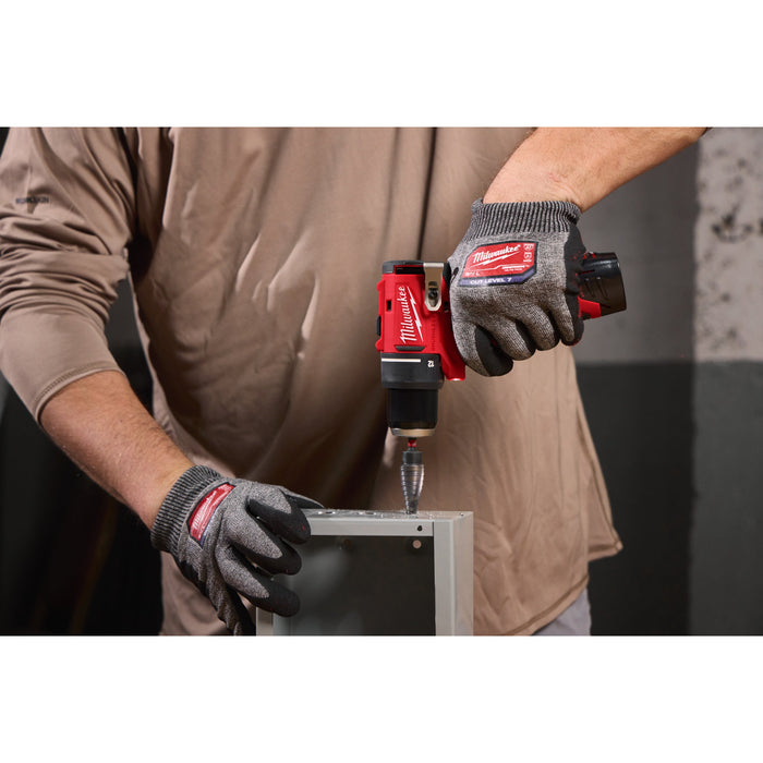 Milwaukee M12BLPDRC-202C 12V FUEL Brushless Compact Percussion Drill, 2x 2.0Ah Batteries, Charger & Case - westbasedirect.com