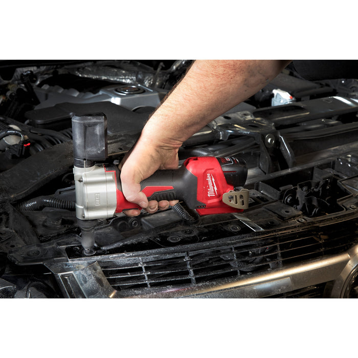 Milwaukee M12BPRT-201X 12V Sub Compact Rivet Tool, 1x 2.0Ah Battery, Charger & Case - westbasedirect.com