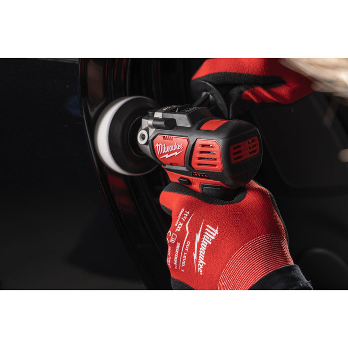 Milwaukee M12BPS-421X 12V Sub Compact Polisher/Sander, 1x 4.0Ah Battery, 1x 2.0Ah Battery, Charger & Case - westbasedirect.com