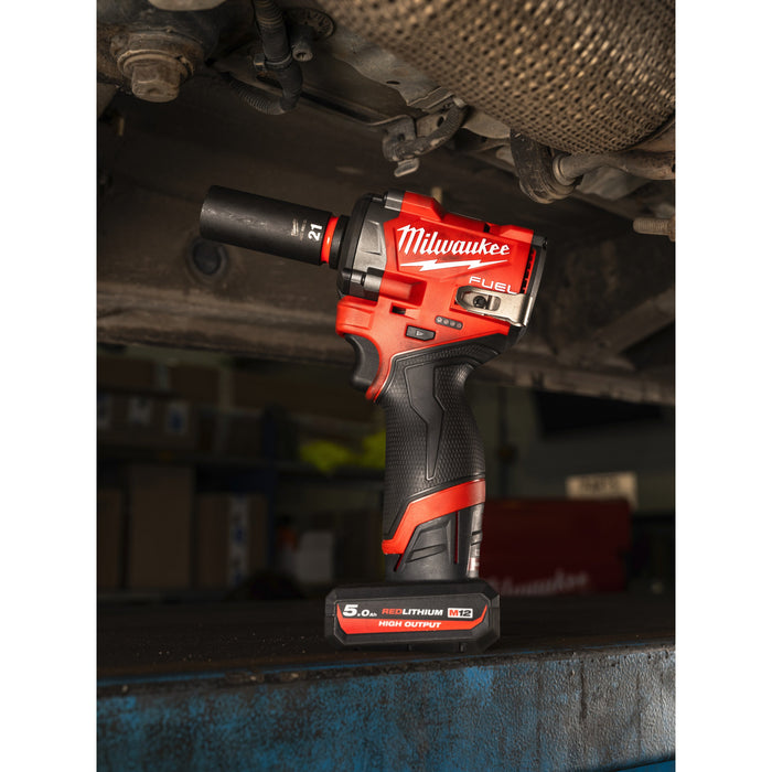 Milwaukee M12FCIWF38G3-0 12V FUEL Brushless 3/8'' Impact Wrench with Friction Ring - Bare Unit - westbasedirect.com