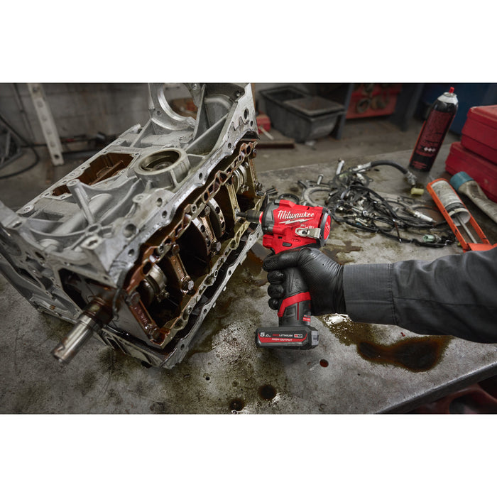 Milwaukee M12FCIWF38G3-0 12V FUEL Brushless 3/8'' Impact Wrench with Friction Ring - Bare Unit - westbasedirect.com