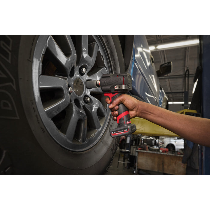 Milwaukee M12FCIWF38G3-0 12V FUEL Brushless 3/8'' Impact Wrench with Friction Ring - Bare Unit - westbasedirect.com