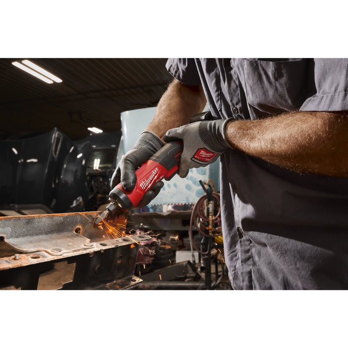 Milwaukee M12FDGS2-522B 12V FUEL Brushless Straight Die Grinder, 1x 5.0Ah Battery, 1x 2.0Ah Battery, Charger & Tool Bag
