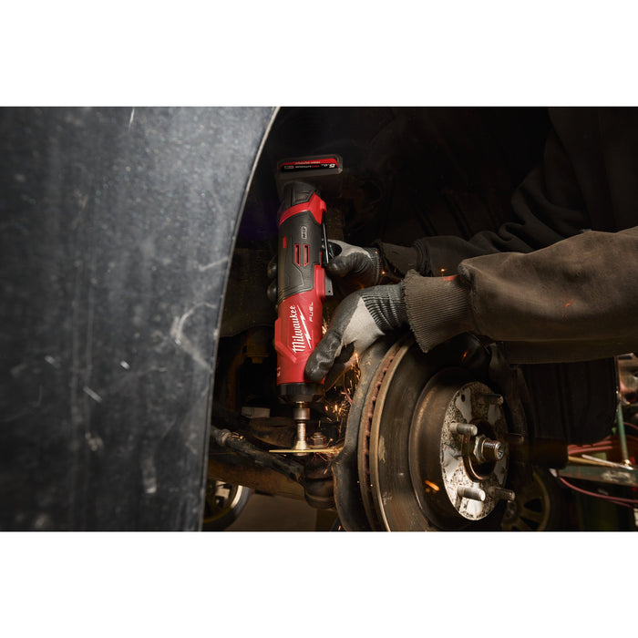Milwaukee M12FDGS2-522B 12V FUEL Brushless Straight Die Grinder, 1x 5.0Ah Battery, 1x 2.0Ah Battery, Charger & Tool Bag