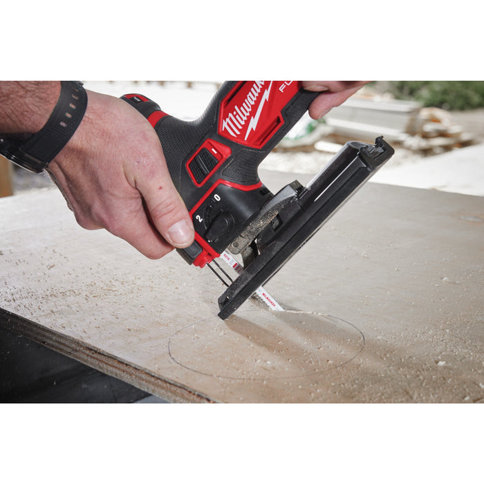 Milwaukee M12FJS-0 12V FUEL Cordless Body Grip Jigsaw - Bare Unit