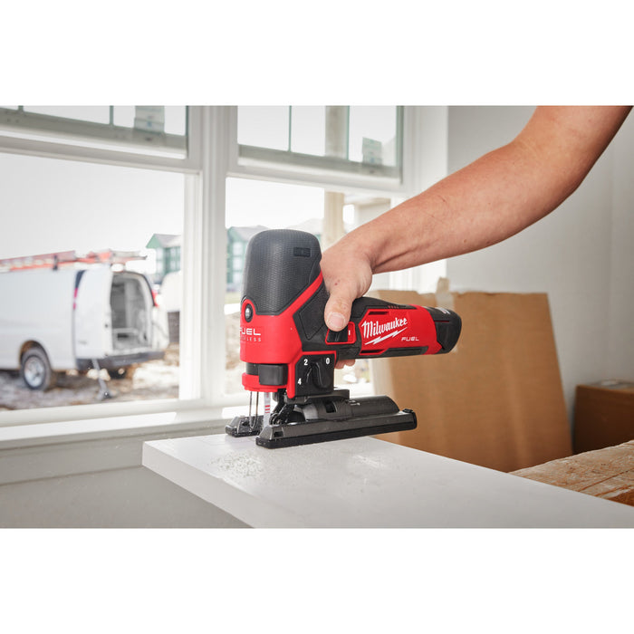 Milwaukee M12FJS-0 12V FUEL Cordless Body Grip Jigsaw - Bare Unit
