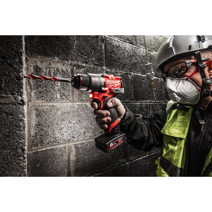 Milwaukee M12FPD2-602X 12V FUEL Brushless Sub Compact Percussion Drill, 2x 6.0Ah Batteries, Charger & Case - westbasedirect.com