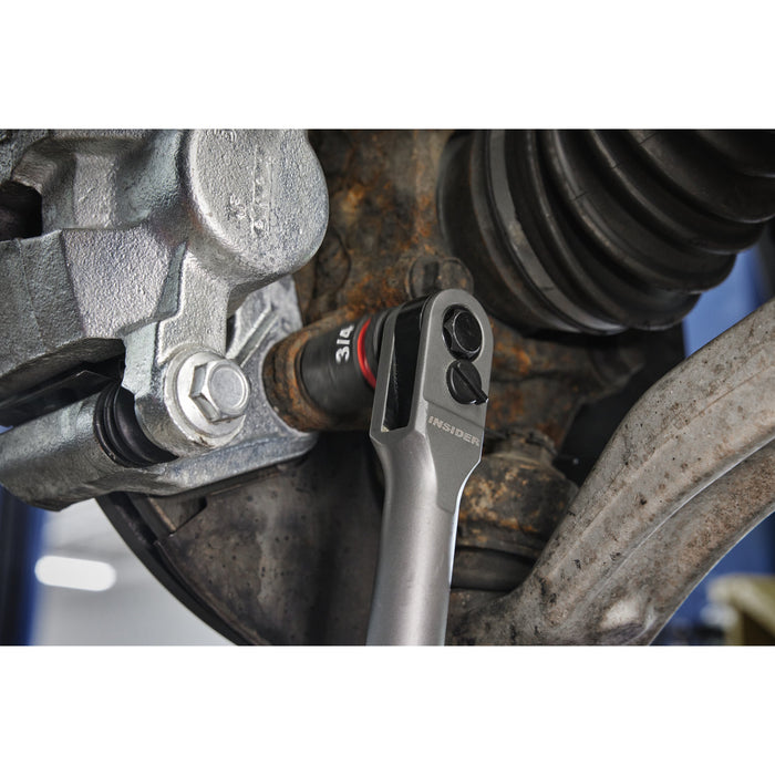 Milwaukee M12FPTR-202X 12V FUEL INSIDER Pass-Through Ratchet, 1x 2.0Ah Battery, Charger & Case - westbasedirect.com