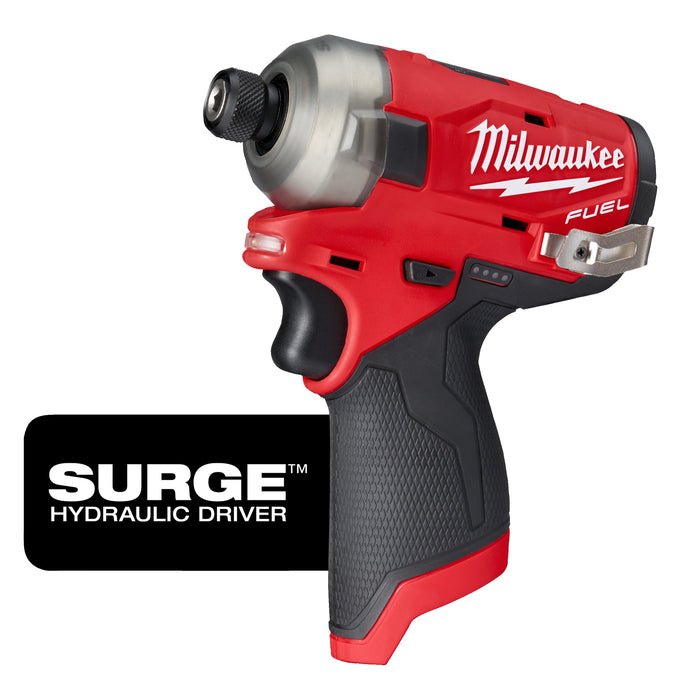 Milwaukee M12FQID-0 12V FUEL SURGE Brushless Hydraulic 1/4” Impact Driver - Bare Unit - westbasedirect.com