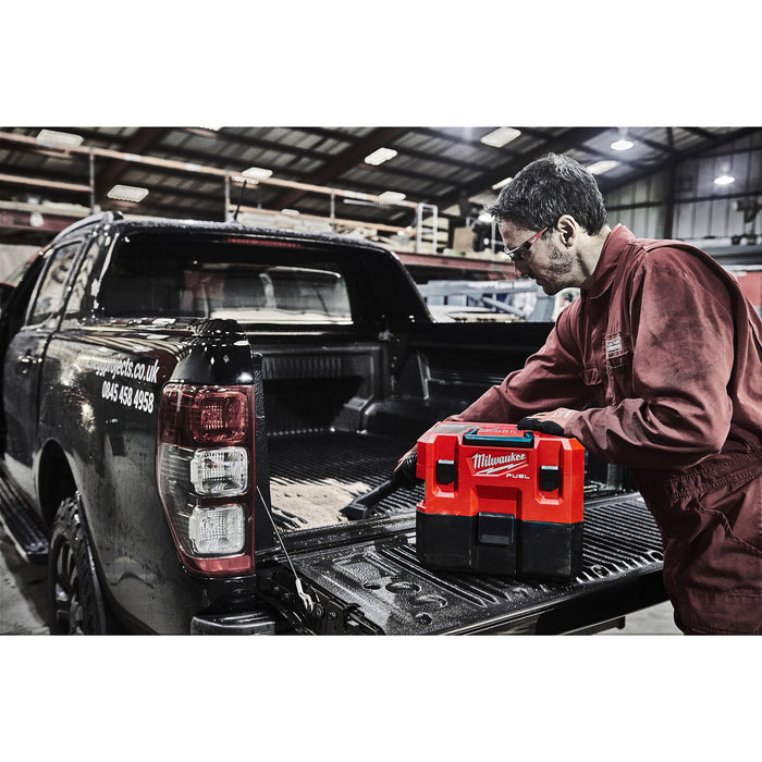 Milwaukee M12FVCL-0 12V FUEL Brushless Wet & Dry Vacuum - Bare Unit - westbasedirect.com