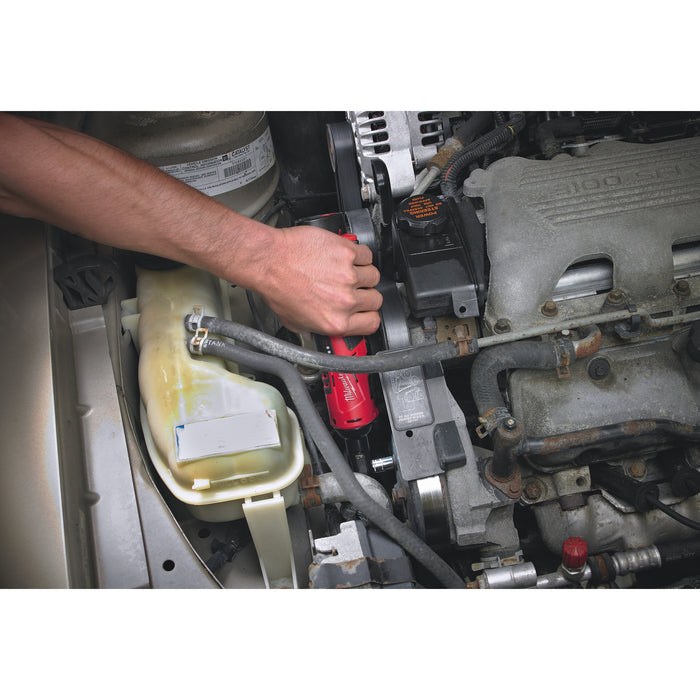 Milwaukee M12IR-201B(3/8") 12V Sub Compact 3/8" Impact Ratchet, 1x 2.0Ah Battery, Charger & Tool Bag - westbasedirect.com