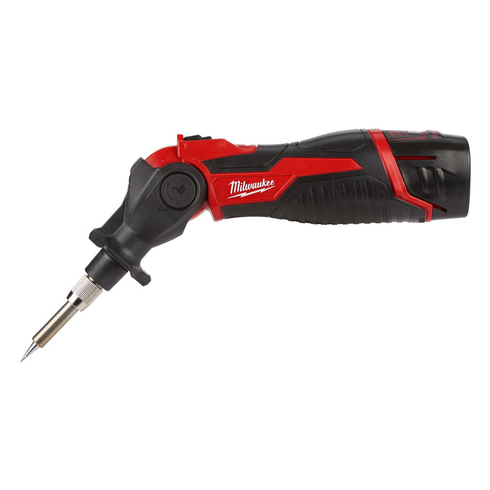 Milwaukee M12SI-201C 12V Sub Compact Soldering Iron, 1x 2.0Ah Battery, Charger & Case - westbasedirect.com