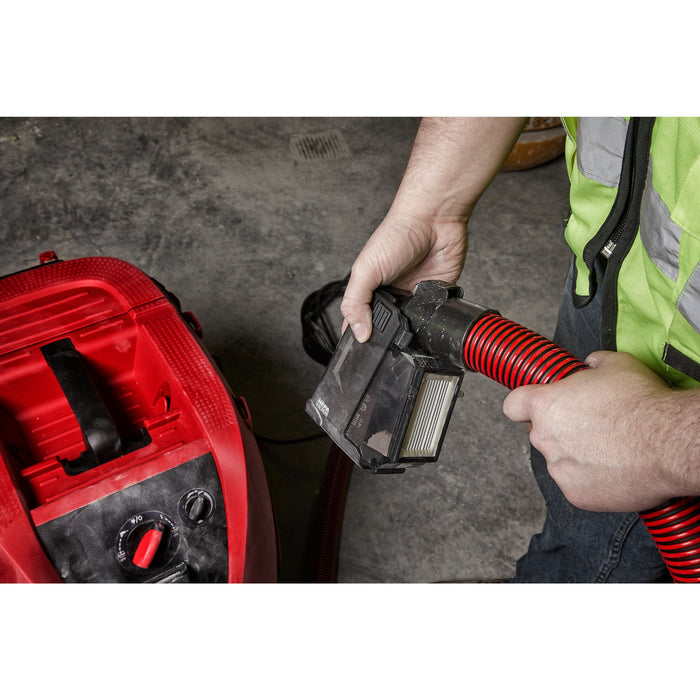 Milwaukee M12UDEL-201B 12V L-Class Universal Dust Extractor, 1x 2.0Ah Battery, Charger & Bag - westbasedirect.com