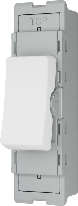 BG GridLite M142 20A 2-Way Retractive Switch Module - White
