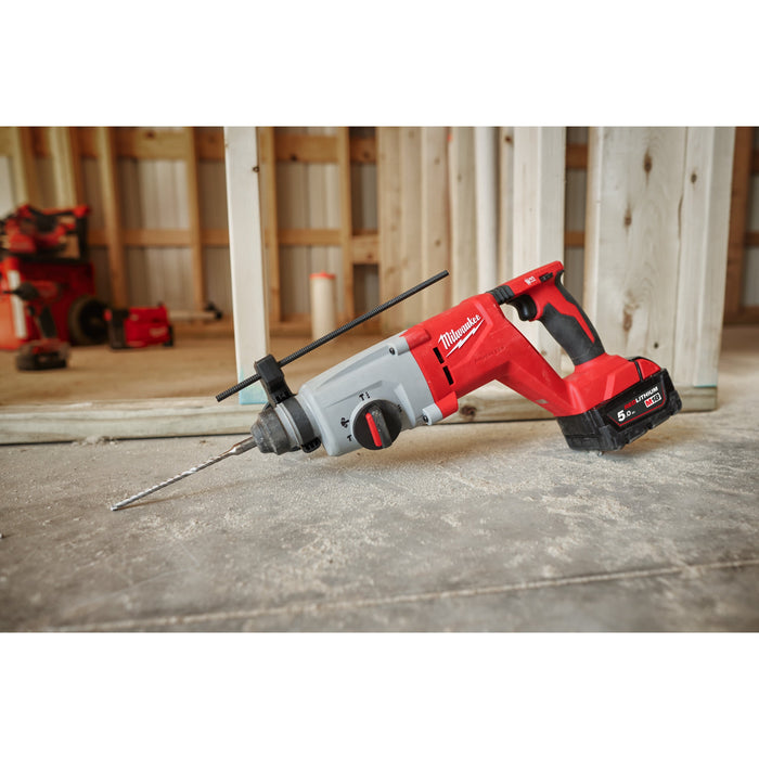 Milwaukee M18BLHACD26-0+M18B5 Kit - 18V Brushless SDS+ D-Handle Hammer Drill + M18B5 5.0Ah Li-ion Battery