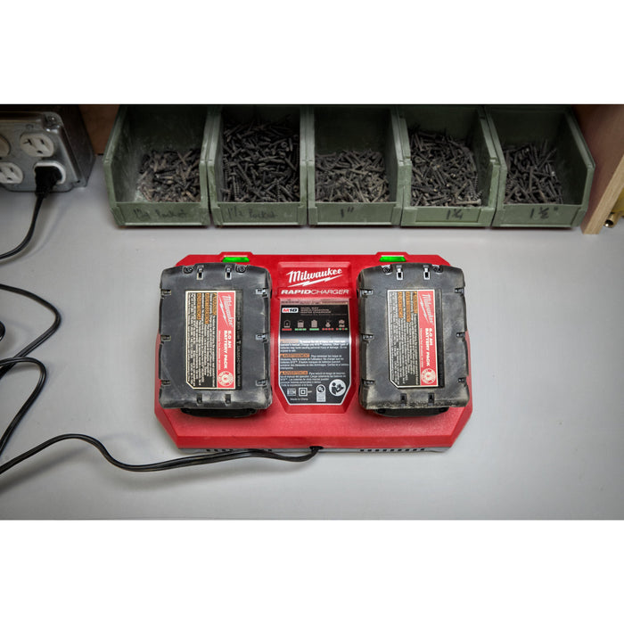 Milwaukee M18 DFC 18V Dual Bay Rapid Charger