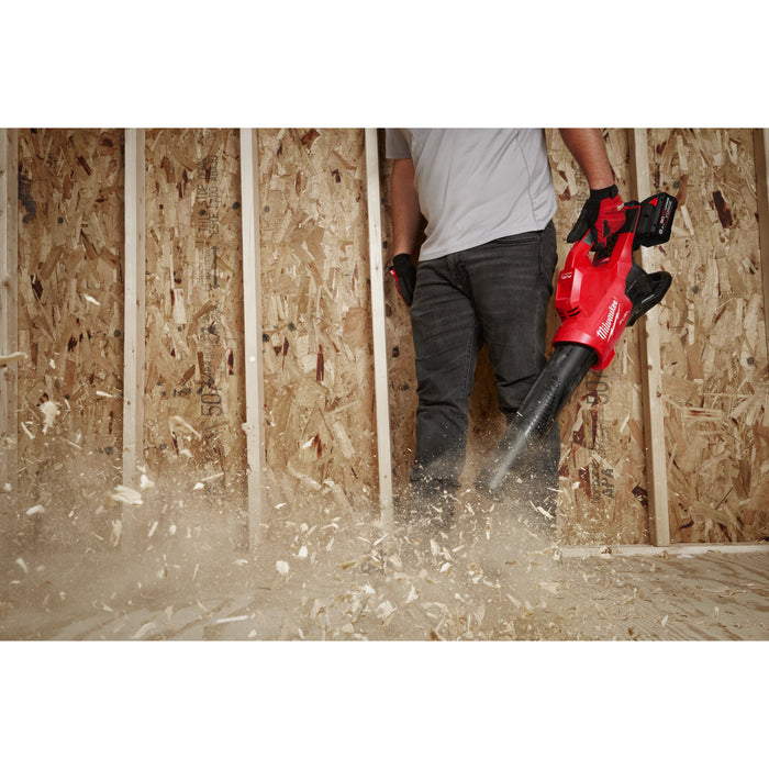 Milwaukee M18F2BL-802 18V FUEL Dual Battery Blower, 2x 8.0Ah FORGE Batteries & Charger