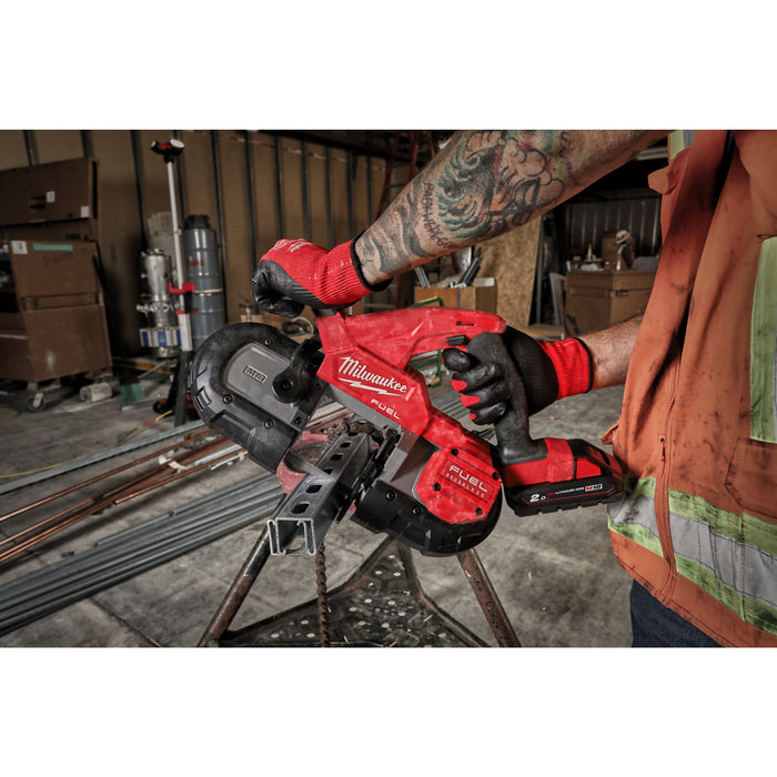 Milwaukee M18FBS85-0C+M18B4 Kit - 18V FUEL Cordless Compact Band Saw + M18B4 4.0Ah Li-ion Battery & Case
