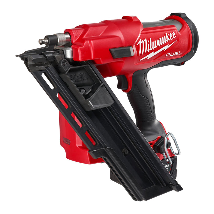 Milwaukee M18FFN-502C 18V FUEL Brushless 34 Degree Framing Nailer, 2x 5.0Ah Batteries, Charger & Case - westbasedirect.com