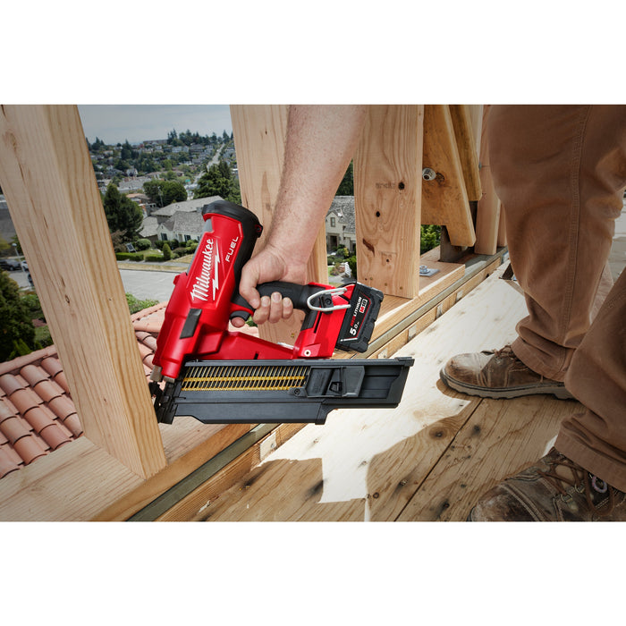 Milwaukee M18FFN21-0C 18V FUEL Brushless 21 Degree Framing Nailer with Case - Bare Unit