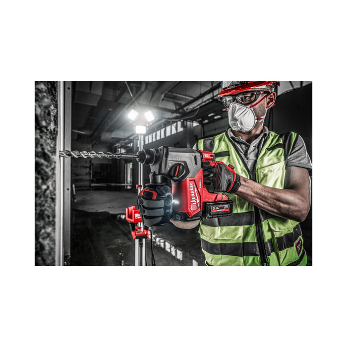Milwaukee M18FH-0+M18B4 Kit - 18V FUEL Brushless SDS+ Hammer Drill + M18B4 4.0Ah Li-ion Battery