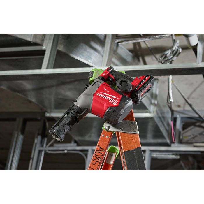 Milwaukee M18FHAFOH16-0 18V FUEL Brushless 16mm Overhead SDS+ Hammer Drill with Integrated Dust Extractor - Bare Unit - westbasedirect.com