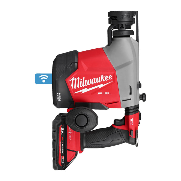 Milwaukee M18FHAFOH16-302X FUEL 16mm SDS+ Hammer Drill with Integrated Dust Extractor, 2x 3.0Ah Batteries, Charger & Case - westbasedirect.com