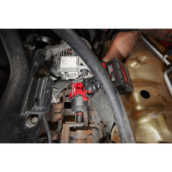 Milwaukee M18FHIW2F12-502X 18V FUEL Brushless 1/2'’ High Torque Impact Wrench with Friction Ring, 2x 5.0Ah Batteries, Charger & Case - westbasedirect.com