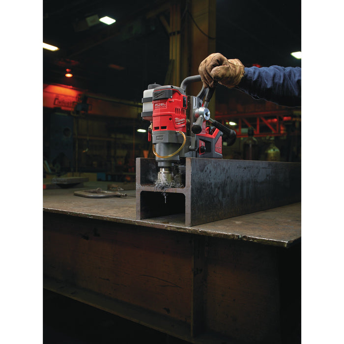 Milwaukee M18FMDP-502C 18V FUEL Brushless Magnetic Drill Press with Permanent Magnet, 2x 5.0Ah Batteries, Charger & Case - westbasedirect.com