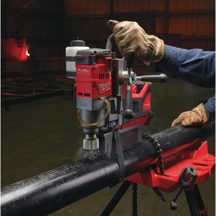 Milwaukee M18FMDP-502C 18V FUEL Brushless Magnetic Drill Press with Permanent Magnet, 2x 5.0Ah Batteries, Charger & Case - westbasedirect.com