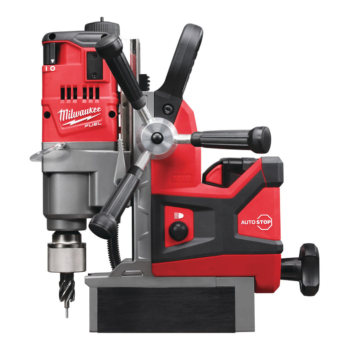 Milwaukee M18FMDP-502C 18V FUEL Brushless Magnetic Drill Press with Permanent Magnet, 2x 5.0Ah Batteries, Charger & Case - westbasedirect.com