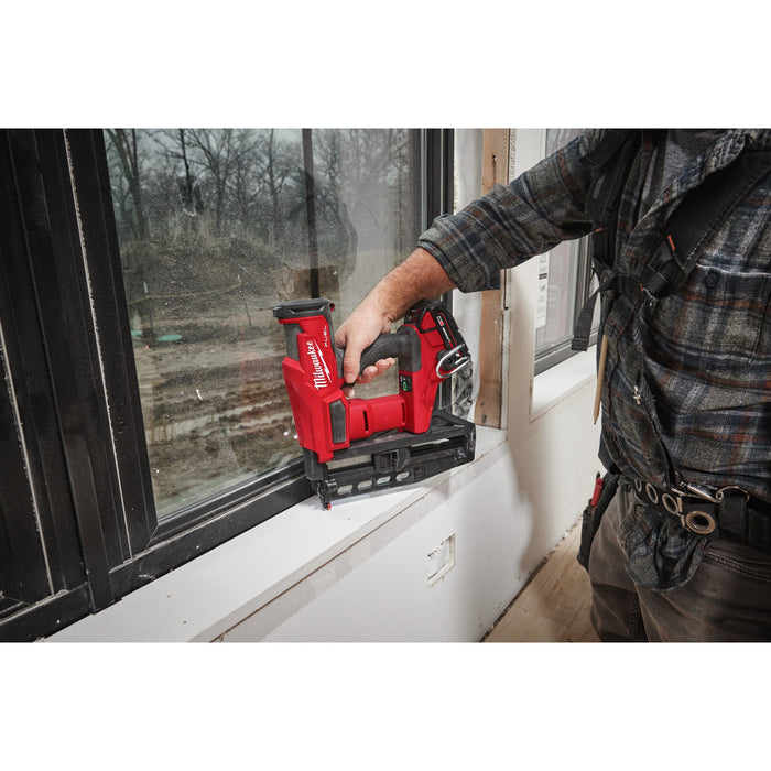 Milwaukee M18FN16GS-0X 18V FUEL Brushless 16 GA Straight Finish Nailer with Case - Bare Unit - westbasedirect.com