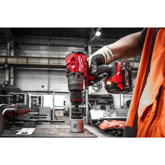 Milwaukee M18FPD3-502X 18V FUEL Brushless Percussion Drill, 2x 5.0Ah Batteries, Charger & Case - westbasedirect.com